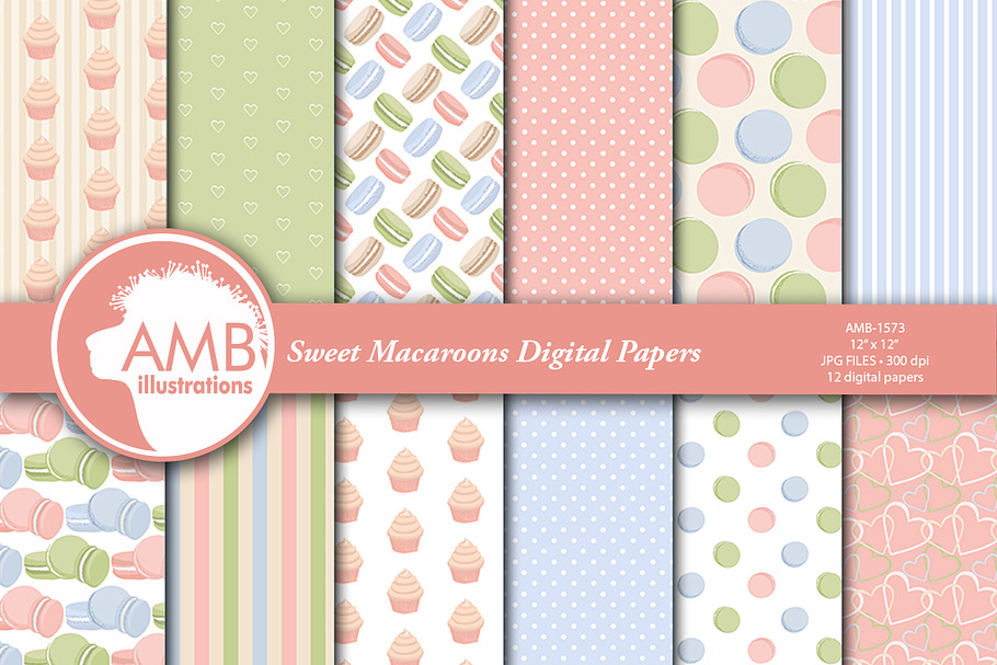 Sweet Macaroons Papers AMB-1573