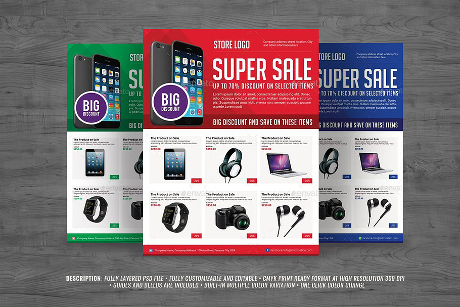 Multipurpose Product Sales Flyer in Flyer Templates - product preview 8