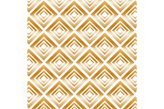 Gold Modern Pattern with Rhombuses. 