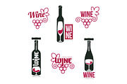 Wine logo templates
