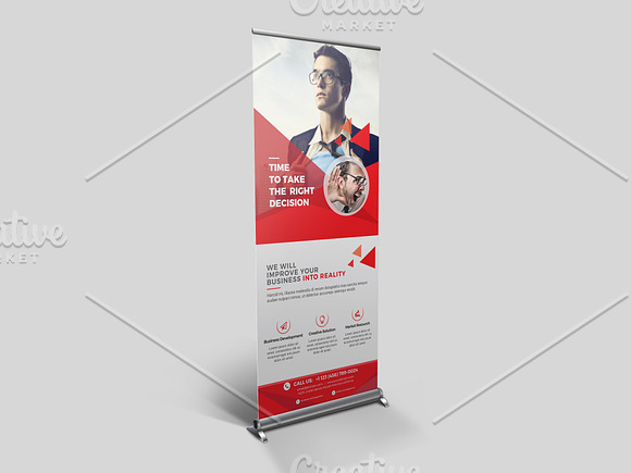 Corporate Roll-up Banner in Flyer Templates - product preview 2