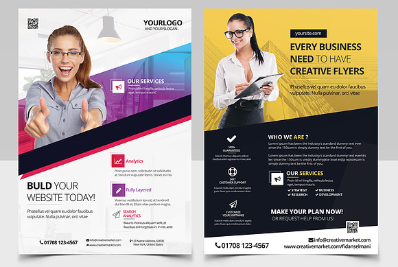 BUNDLE: 10 PSD Business Flyers in Flyer Templates - product preview 2