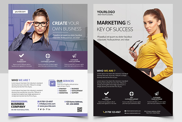 BUNDLE: 10 PSD Business Flyers in Flyer Templates - product preview 4