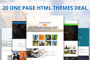20 One Page HTML Themes Deal