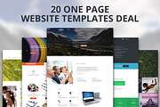 20 One Page Website Templates Deal