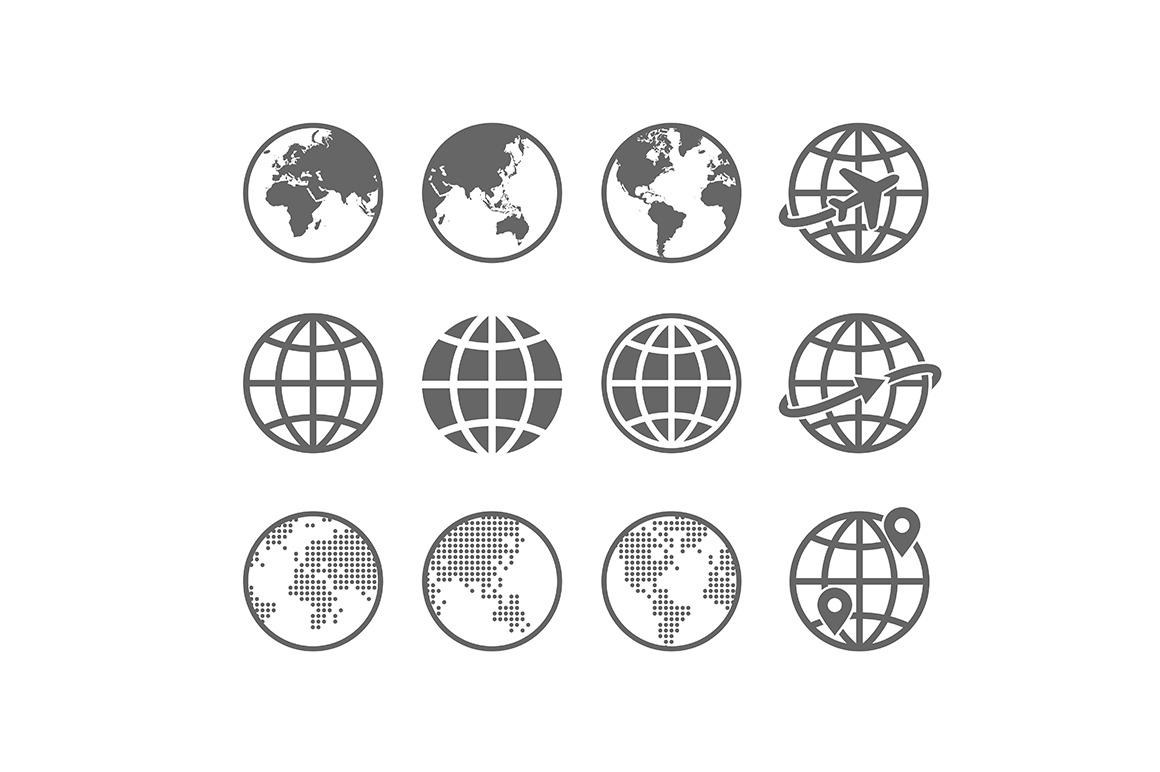 Travel world icons set | Creative Daddy
