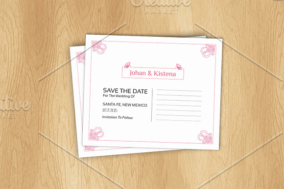 Wedding Save The Date Template in Wedding Templates - product preview 1