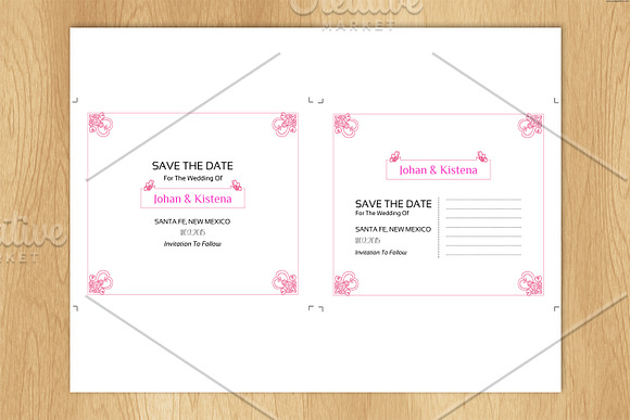 Wedding Save The Date Template in Wedding Templates - product preview 2