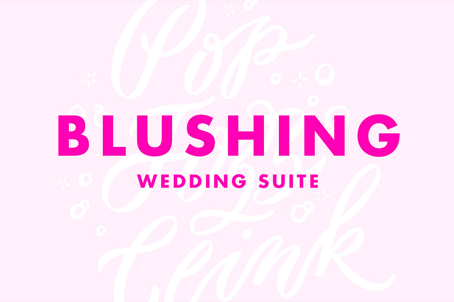 Blushing Wedding Suite in Illustrations - product preview 8