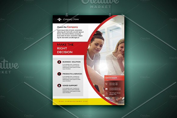Corporate Flyer Template-V489 in Flyer Templates - product preview 1