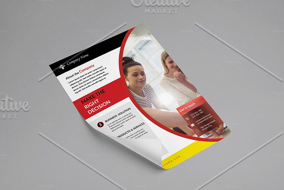 Corporate Flyer Template-V489 in Flyer Templates - product preview 2