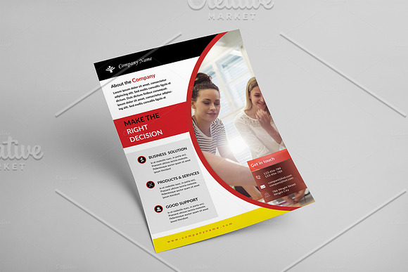 Corporate Flyer Template-V489 in Flyer Templates - product preview 4