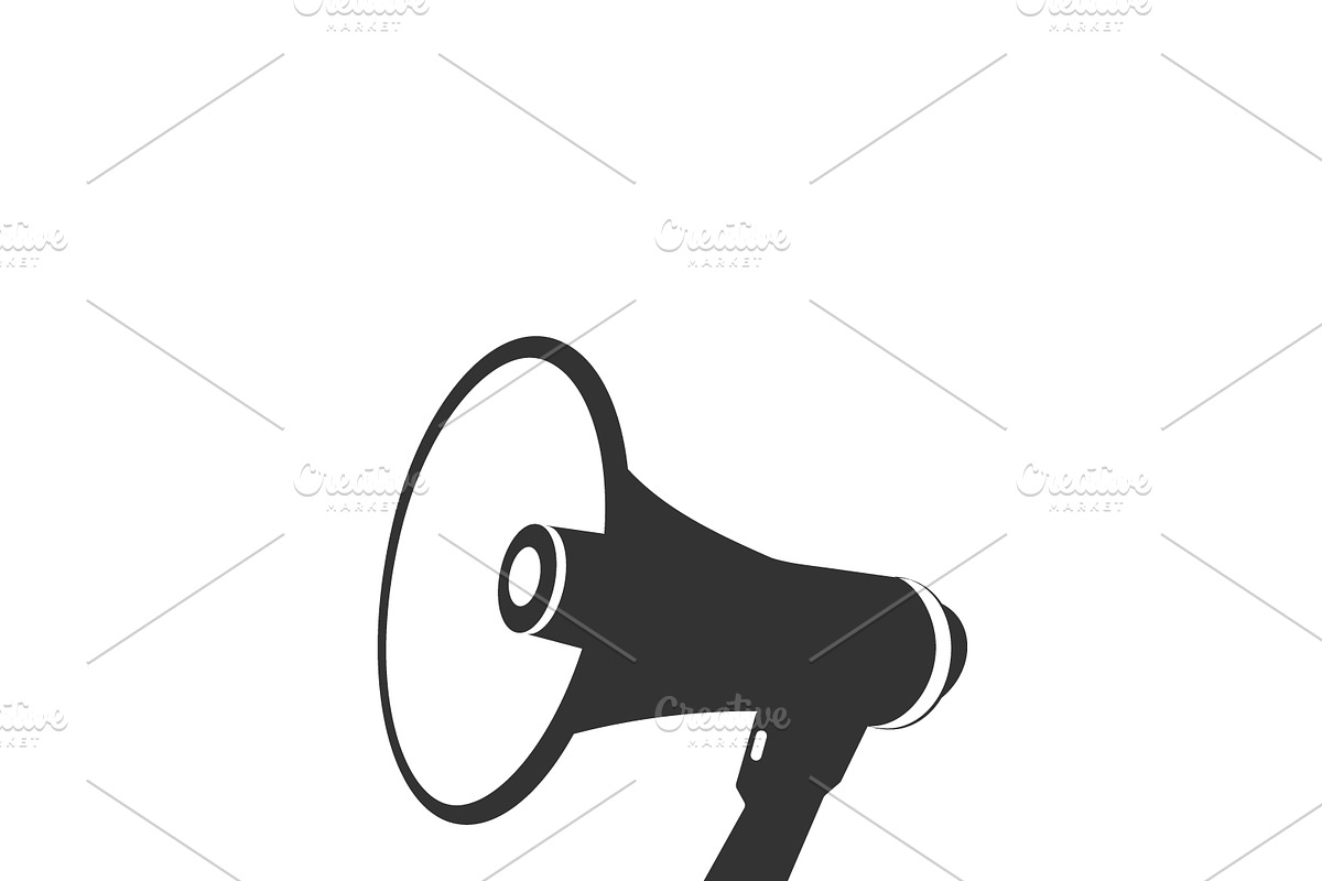 loudspeaker, megaphone, icon. vector in Illustrations - product preview 8
