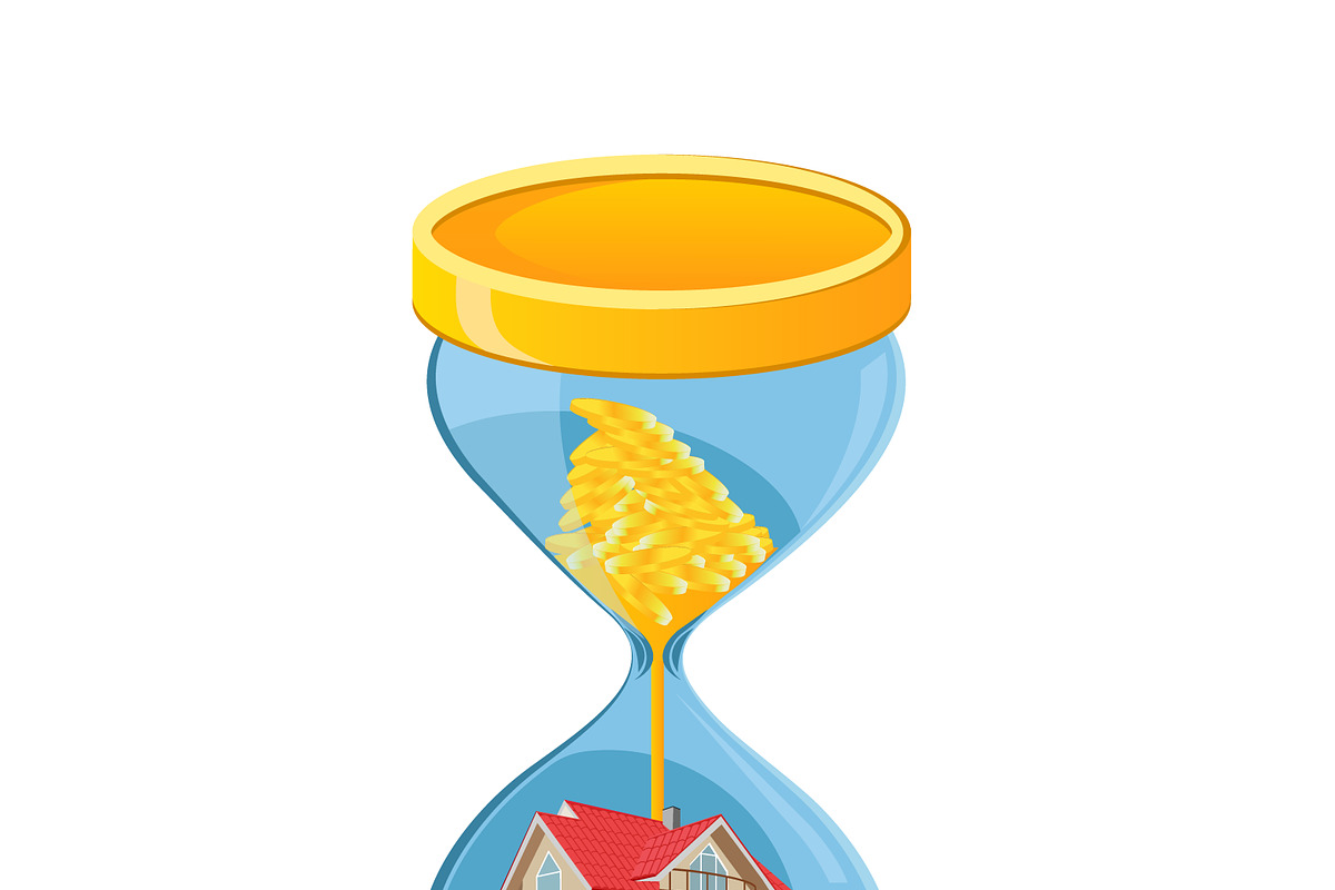hourglass, car, loan, vector in Illustrations - product preview 8