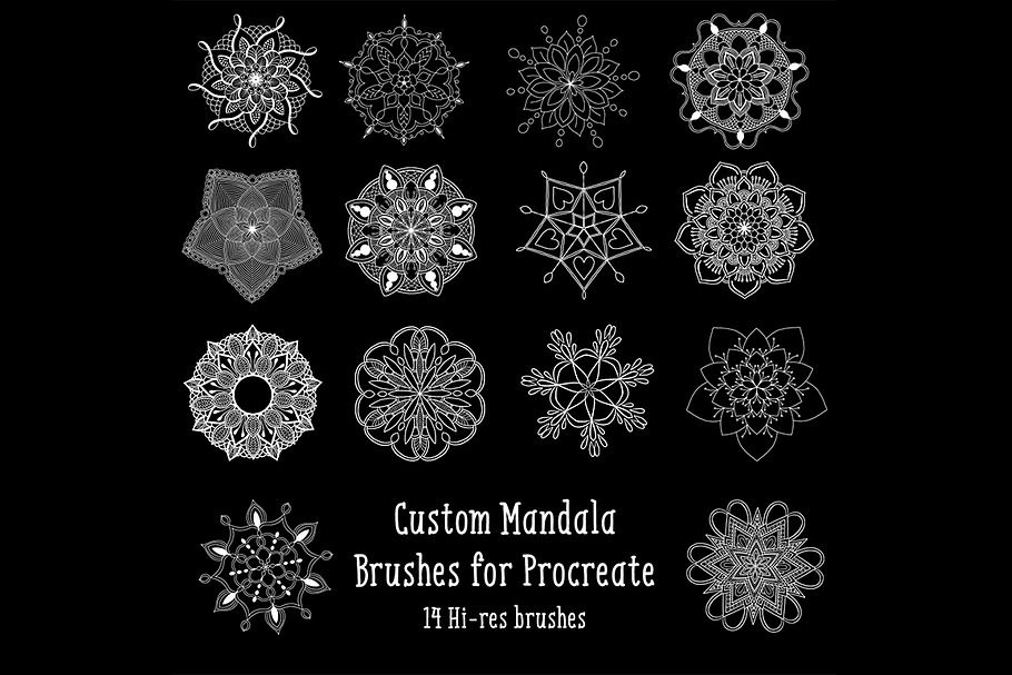 Mandala Collection for Procreate in Photoshop Brushes - product preview 8