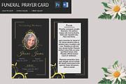 Funeral Prayer Card Template-V665