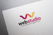 Web Studio W Letter Logo