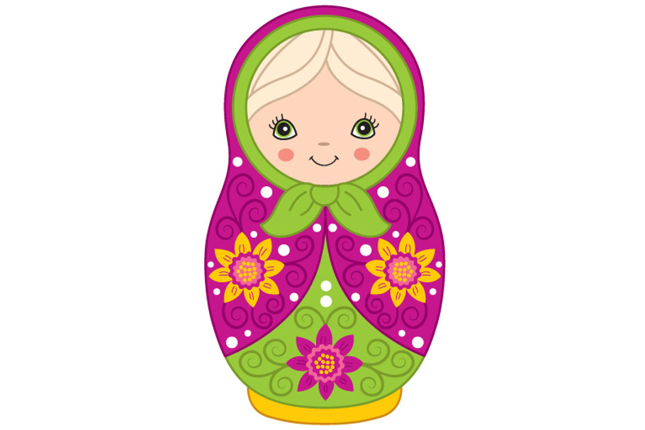 Vector Matryoshka, Russian Doll in Illustrations - product preview 8