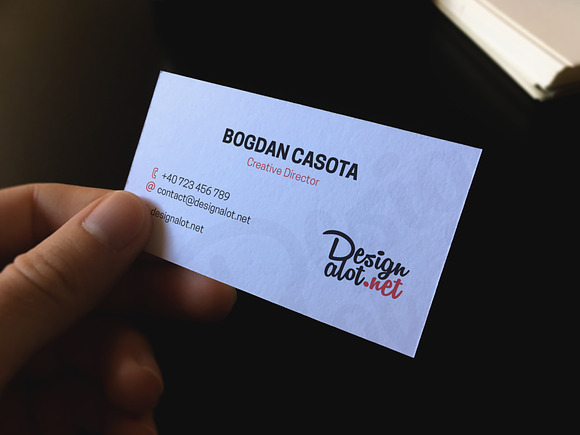5 Business Cards Mockups in Product Mockups - product preview 3