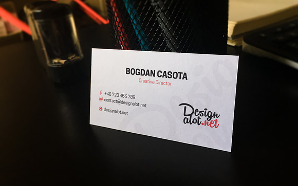 5 Business Cards Mockups in Product Mockups - product preview 4