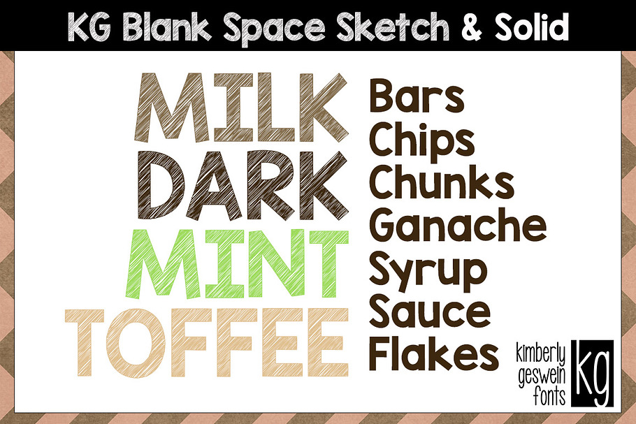 KG Blank Space Font in Script Fonts - product preview 8