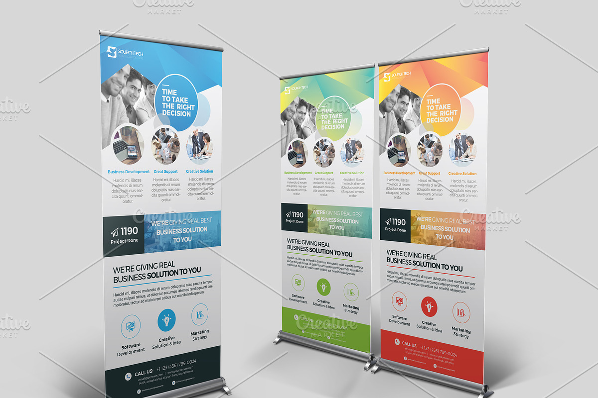 Roll-Up Banner in Flyer Templates - product preview 8