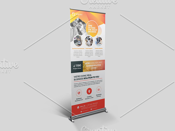 Roll-Up Banner in Flyer Templates - product preview 4
