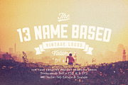 13 Name Based Vintage Logos Volume 2
