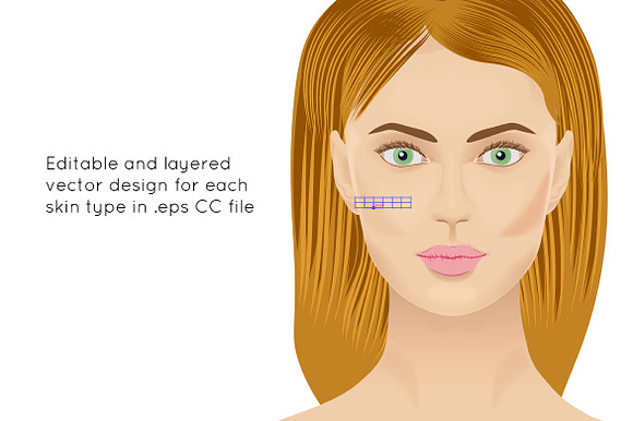 Skin tones - Adobe illustrator in Photoshop Color Palettes - product preview 2