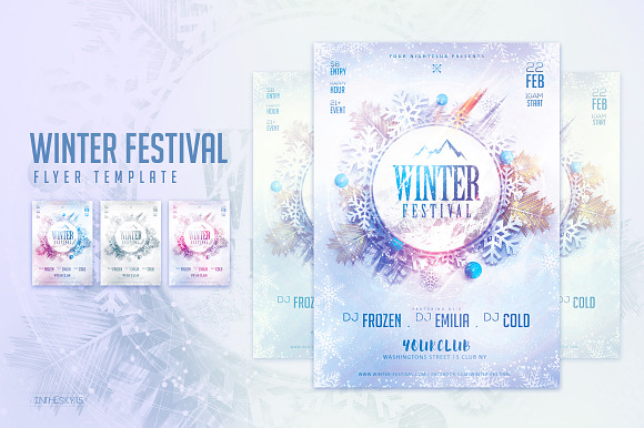 Winter Flyer Bundle in Flyer Templates - product preview 2