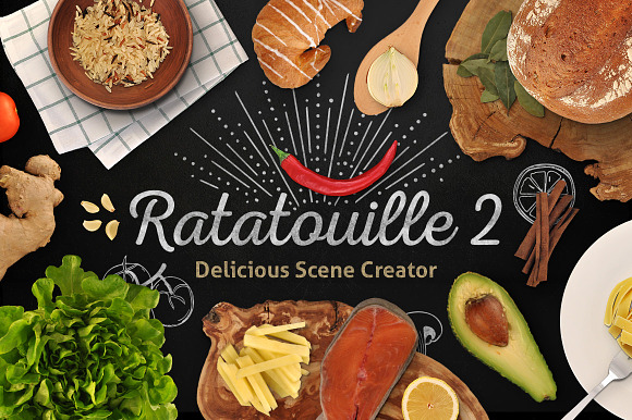 Ratatouille 2 — Food Scene Creator in Scene Creator Mockups - product preview 16