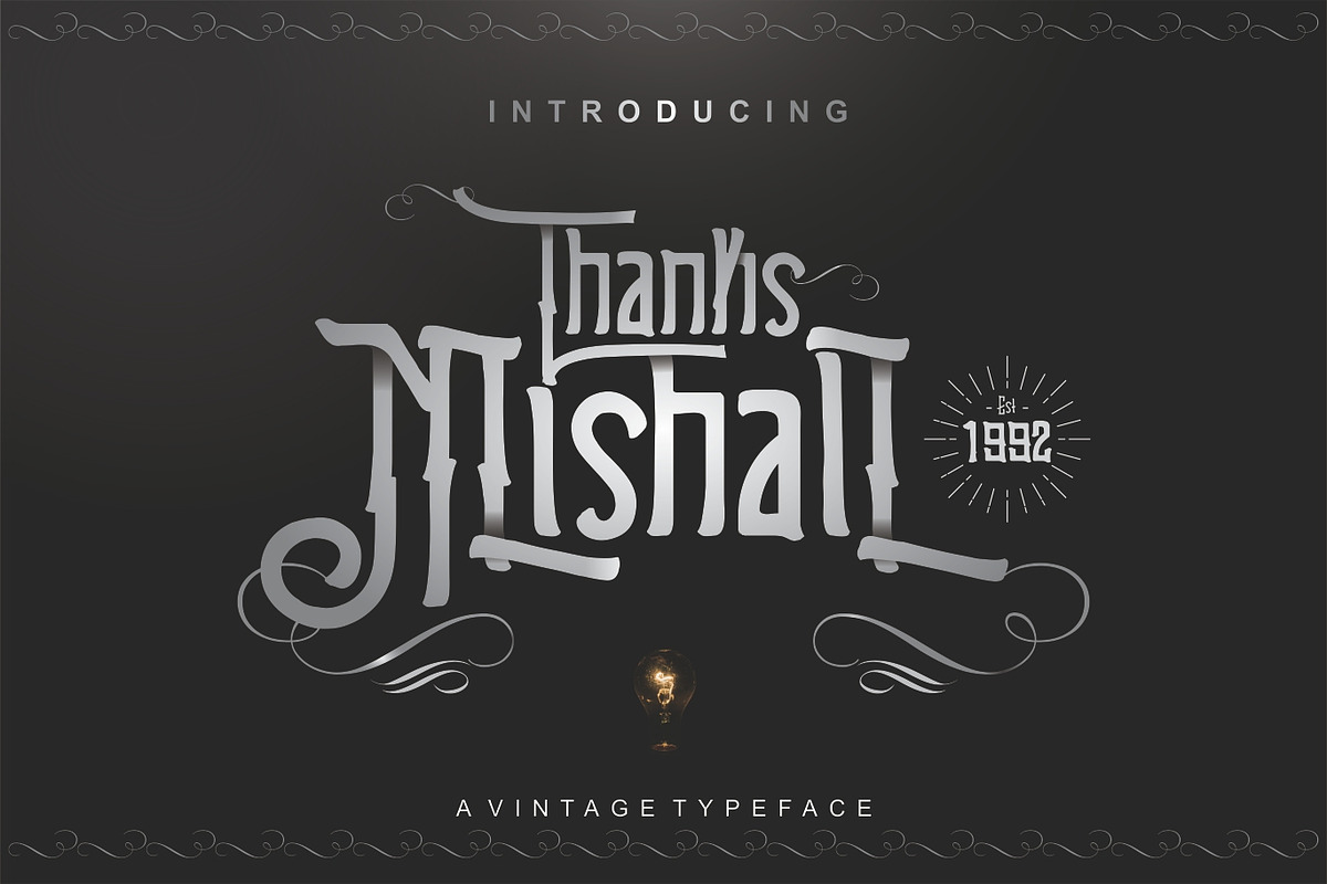 Mishall Font in Display Fonts - product preview 8