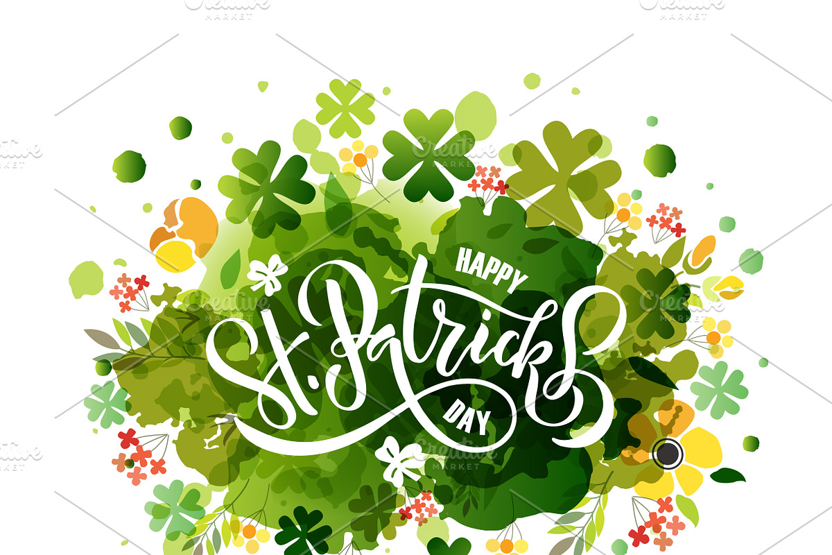 St. Patrick's Day Watercolor Card in Templates - product preview 8