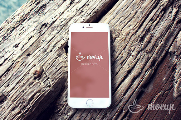 iPhone 6 Mockups set Wood in Mobile & Web Mockups - product preview 1
