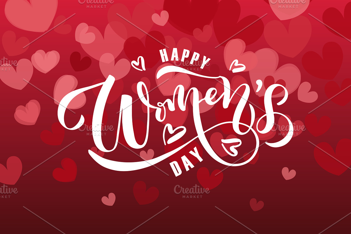 Happy Women's Day Card Template in Templates - product preview 8