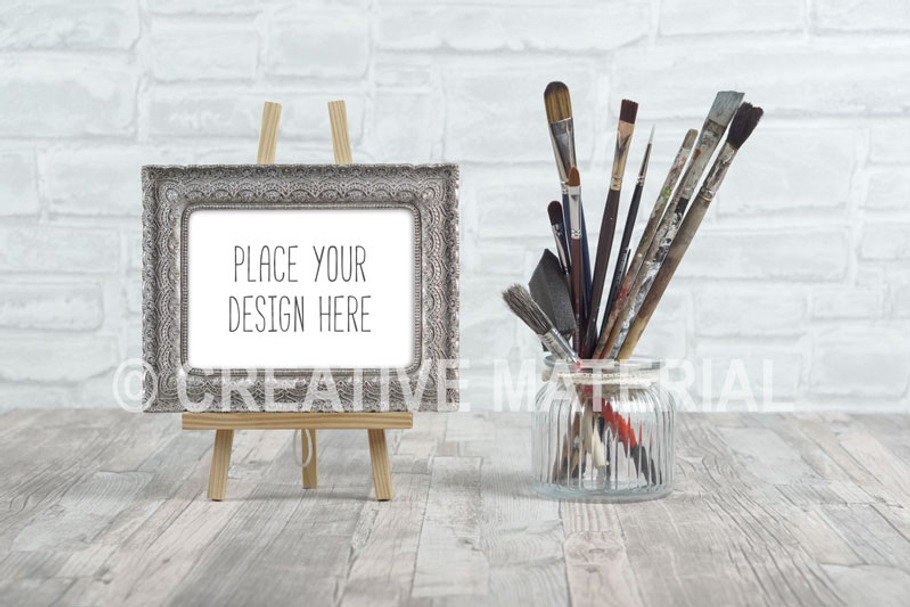 Frame Mockup | Paint Brushes | #18 in Print Mockups - product preview 8