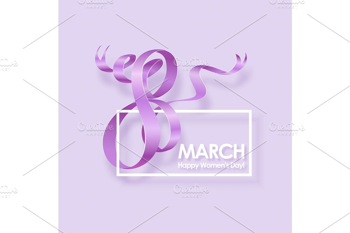 March 8 greeting card. in Card Templates - product preview 8