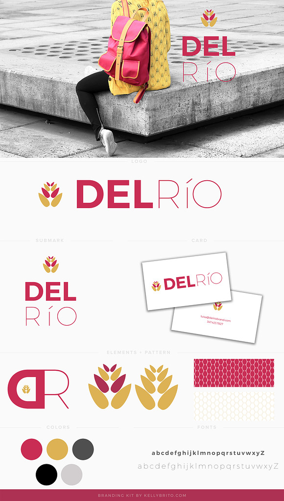 Logo & Brand Kit - Del Río in Logo Templates - product preview 1