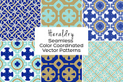 Heraldry Seamless Vector Patterns