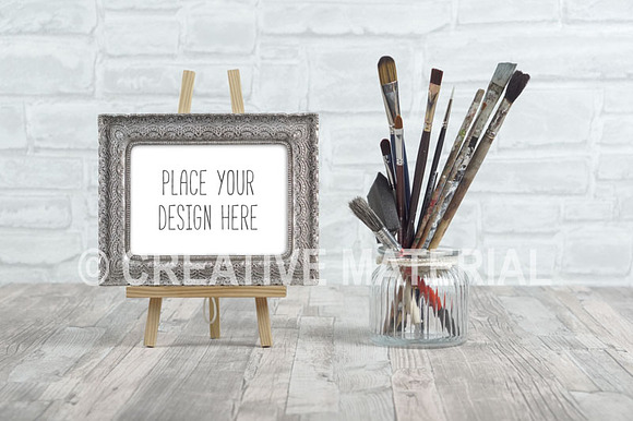 Frame Mockup | Paint Brushes | #18 in Print Mockups - product preview 1