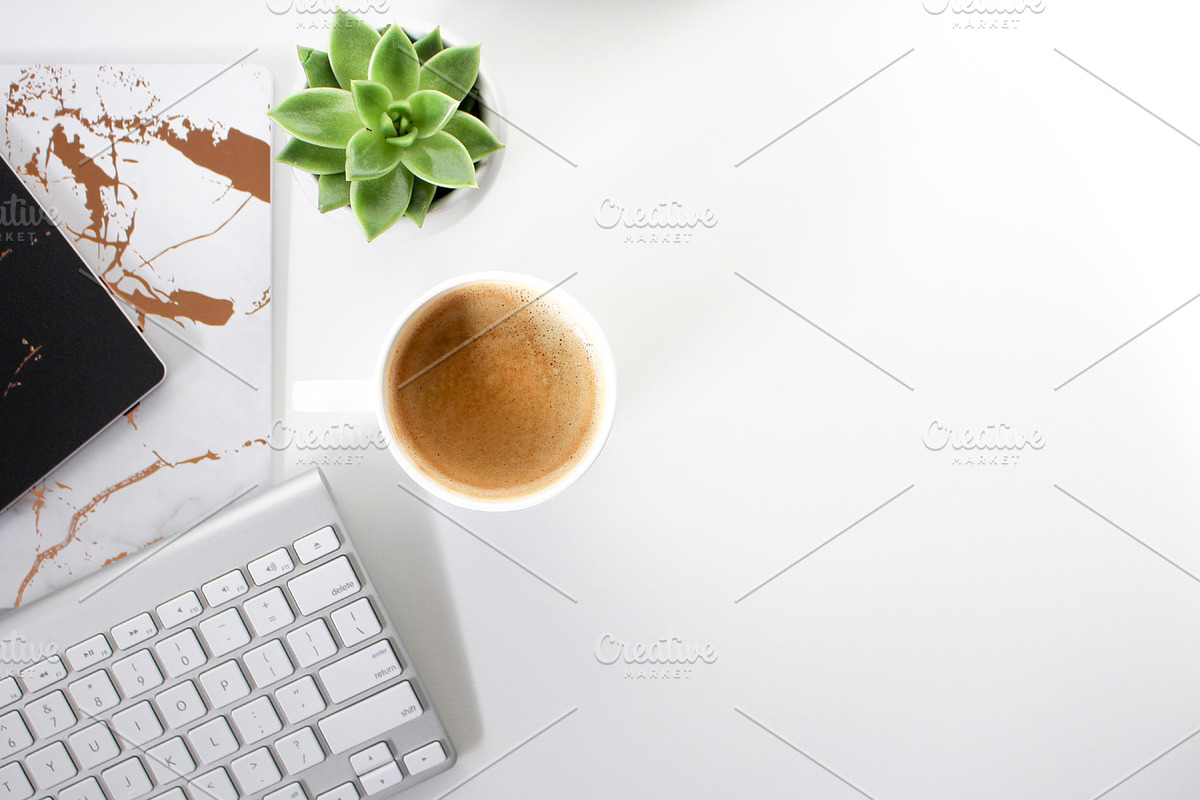 Minimalist desktop with Coffee in Instagram Templates - product preview 8