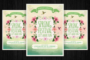 Spring Festival Flyer Template