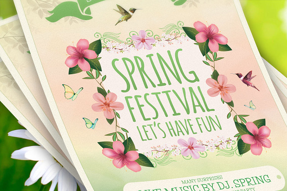Spring Festival Flyer Template in Flyer Templates - product preview 1