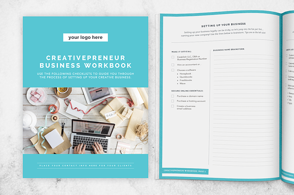Creativepreneur Startup Workbook 2 in Templates - product preview 2