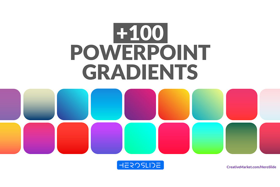 +100 Powerpoint Editable Gradients