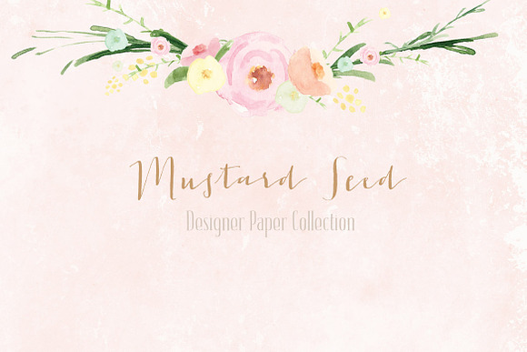 Digital Designer Paper-Mustard Seed in Patterns - product preview 3