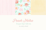 Digital Designer Paper - Peach Melba