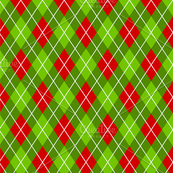 Xmas Chevron, Argyle & Polka Dots in Patterns - product preview 2