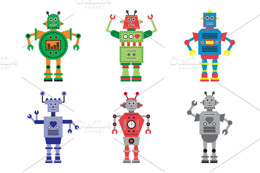 Robot Illustrations in Illustrations - product preview 8
