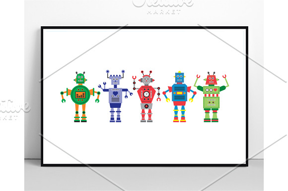 Robot Illustrations in Illustrations - product preview 3